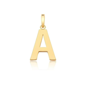 Pingente Letra A Dourado